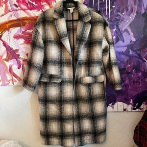 ❌SOLD❌Wool plaid over coat